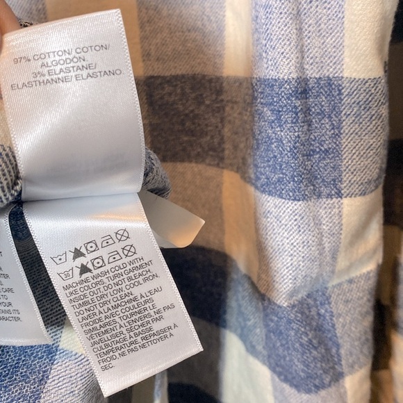 Lucky Brand Pearl Snap Shirt Men's Large Blue Check Western Collared Flannel - Picture 8 of 14